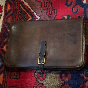 Coach vintage brown  Leather envelope folio briefcase